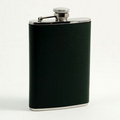 Green Leather Flask - 8 Oz.